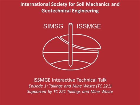 INTERNATIONAL SOCIETY FOR SOIL MECHANICS AND 